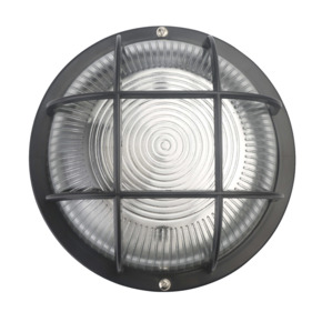 Handson wandlamp bulleye kunststof rond zwart