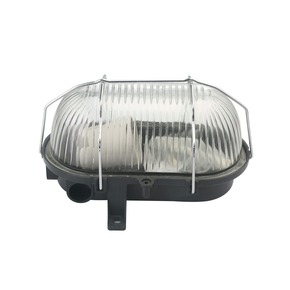 Handson wandlamp bulleye glas en metaalfkorf ovaal 60W