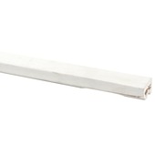 Glaslat hardhout wit gegrond 24x28 mm 270 cm