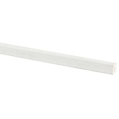 Glaslat hardhout wit gegrond 17x15 mm 270 cm