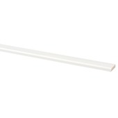 Afdeklijst grenen wit gegrond 5x22 mm 270 cm