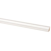 Plafondlijst grenen wit gegrond 16x16 mm 270 cm