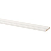 Decorlijst grenen wit gegrond 8x45 mm 270 cm