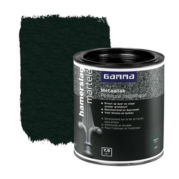 GAMMA metaallak zwart hamerslag 750 ml