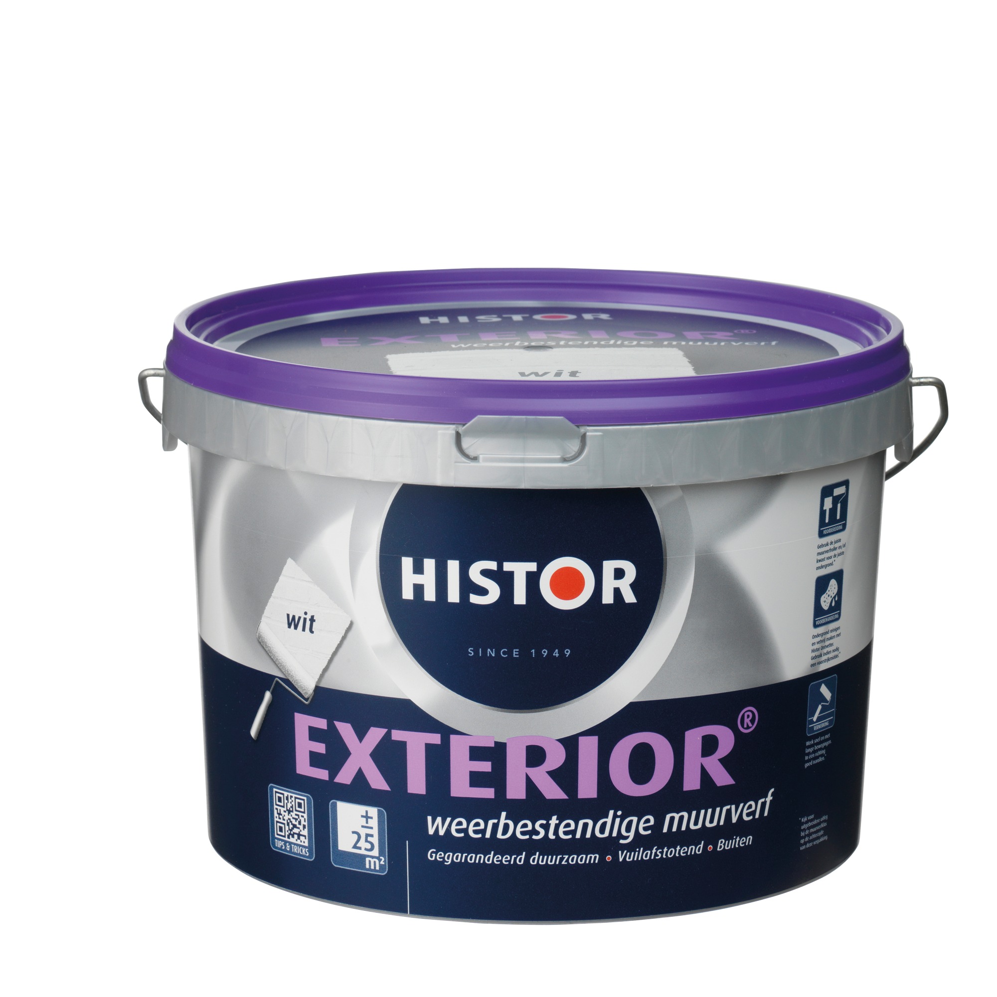 Histor Exterior Muurverf Wit 25 Liter histor kopen in de aanbieding