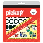 Pickup plakletter A-Z zwart 20 mm
