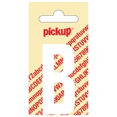 Pickup plakletter B wit mat 60 mm