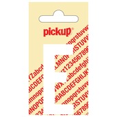 Pickup plakletter E wit mat 60 mm