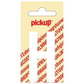 Pickup plakletter H wit mat 60 mm