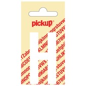 Pickup plakletter H wit mat 60 mm