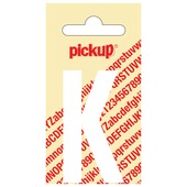 Pickup plakletter K wit mat 60 mm