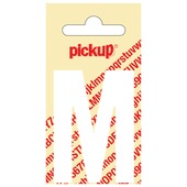 Pickup plakletter M wit mat 60 mm