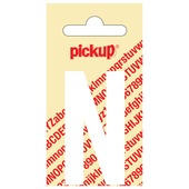 Pickup plakletter N wit mat 60 mm
