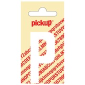 Pickup plakletter P wit mat 60 mm