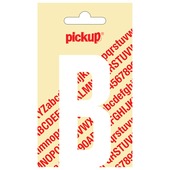 Pickup plakletter B wit mat 90 mm