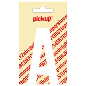 Pickup plakletter A wit mat 90 mm
