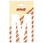 Pickup plakletter M wit mat 90 mm