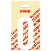Pickup plakletter O wit mat 90 mm