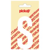 Pickup plakletter S wit mat 90 mm
