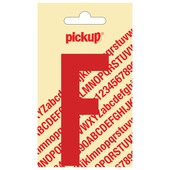 Pickup plakletter F rood 90 mm