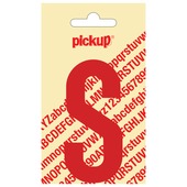 Pickup plakletter S rood glans 90 mm