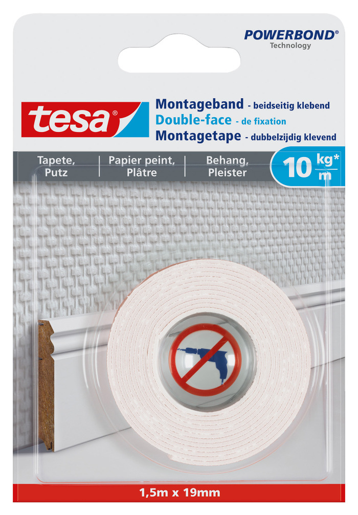 Tesa Montagetape Behang En Pleisterwerk 10 Kgm 15 tesa kopen in de aanbieding