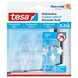 Tesa transparante haak 0,2 kg 5 stuks