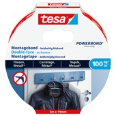 Tesa montagetape tegels en metaal 100 kg/m 5 m