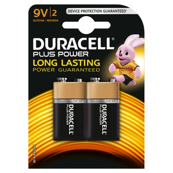 Duracell Plus Power 9V 2 stuk
