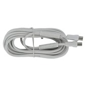 Q-Link coax kabel 3CV2 HF 5 meter stekker recht wit