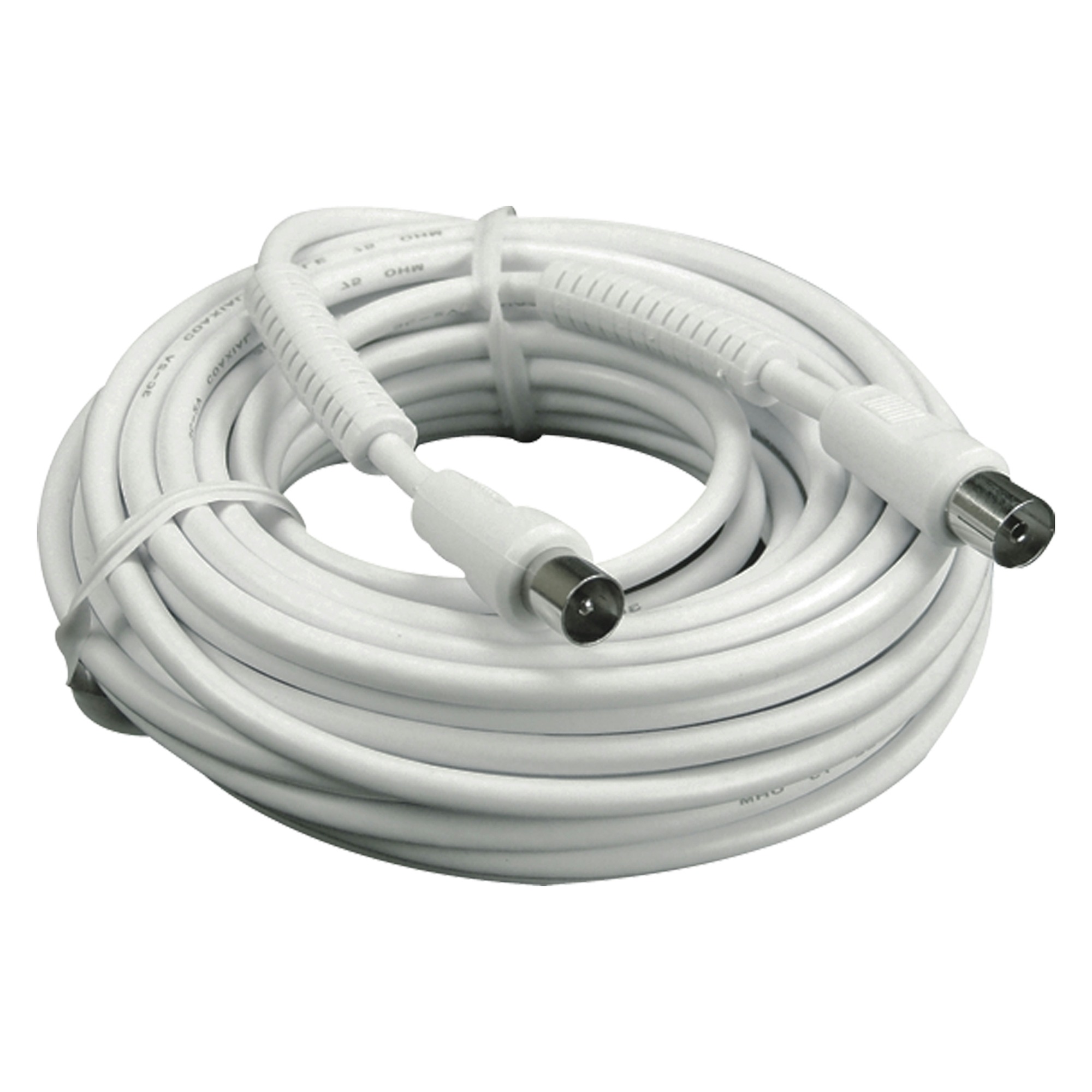 Qlink Q Link Coax Kabel 3Cv2 Hf 10 Meter Stekker Rechtwit qlink kopen in de aanbieding