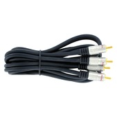Q-Link tulp kabel 2RCA/2RCA male-male 1,5 meter zwart