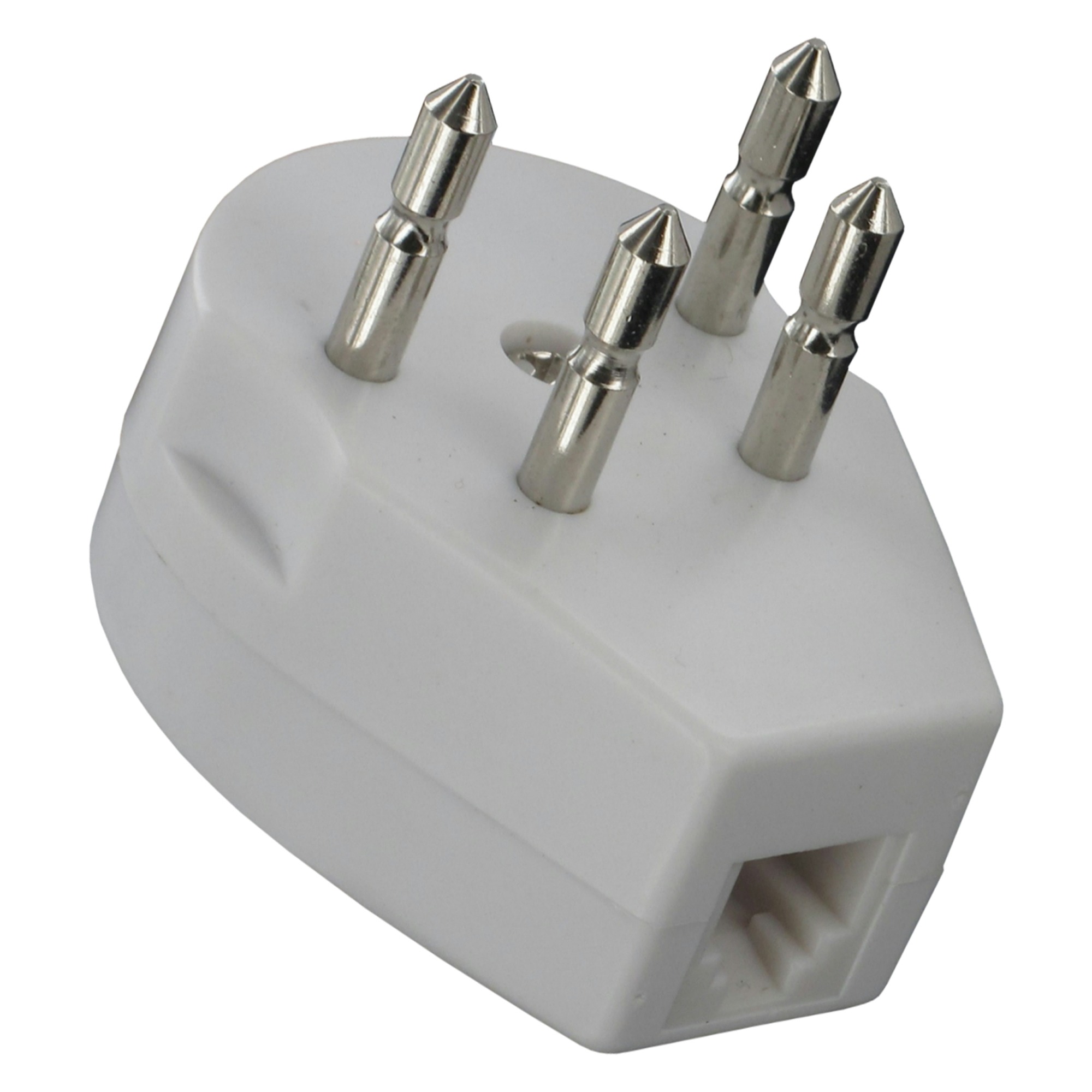 Qlink Q Link Telefoon Stekker Tweeweg Modulair 4 Polig Wit qlink kopen in de aanbieding