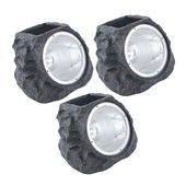 EGLO solar steen LED grijs 3stuks