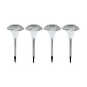 EGLO Solar led set 4 stuks RVS