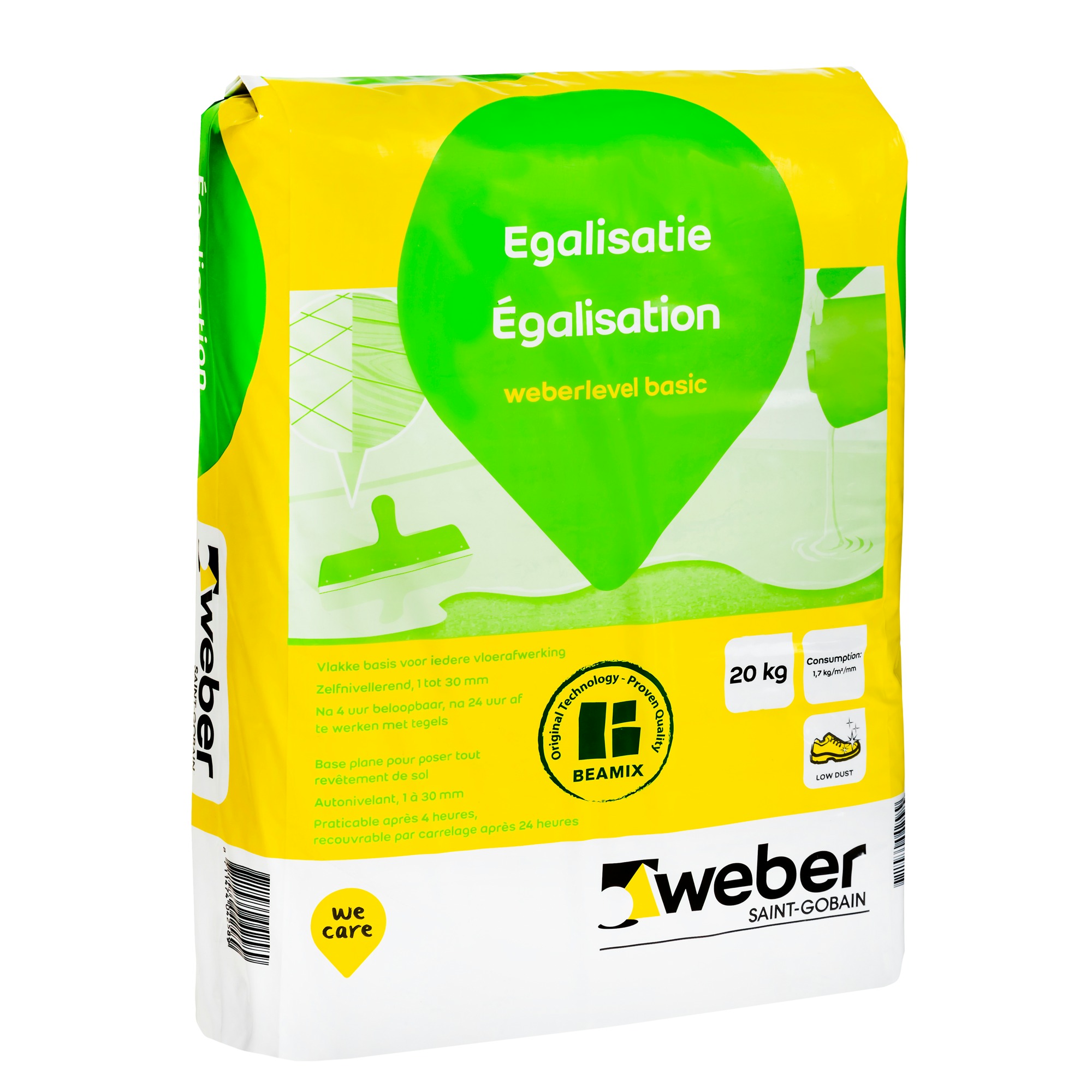 Weber Saintgobain Vloervlak Egalisatie 20 Kg weber saintgobain kopen in de aanbieding