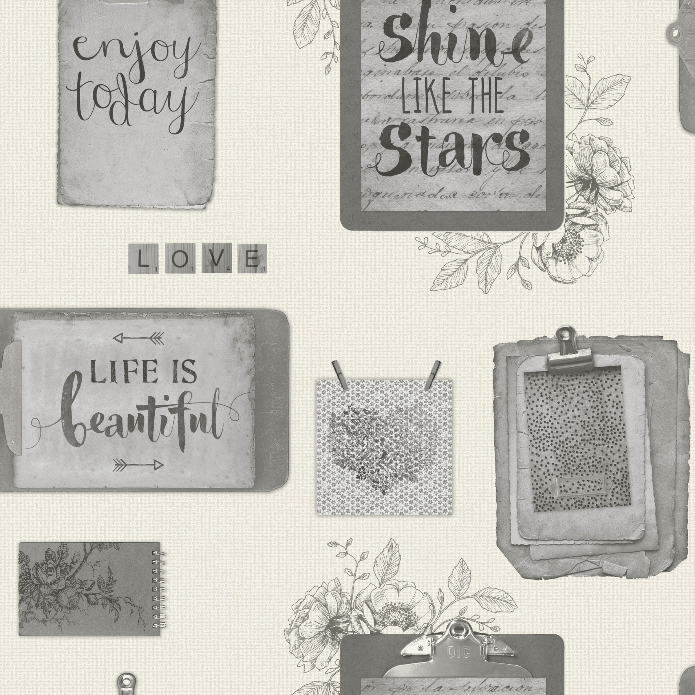 Superfresco Easy Vliesbehang Mooie Dag Grijs 101509 superfresco easy kopen in de aanbieding