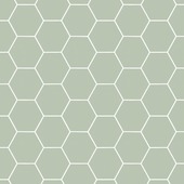 Vliesbehang Honingraat groen 101811