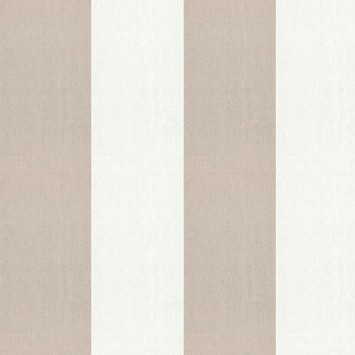 Vliesbehang Streep wit-taupe 101817