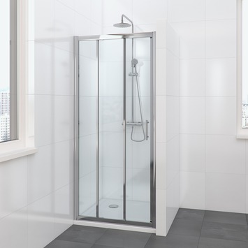 Bruynzeel Lino schuifdeur 3-delig chroom 100x195 cm