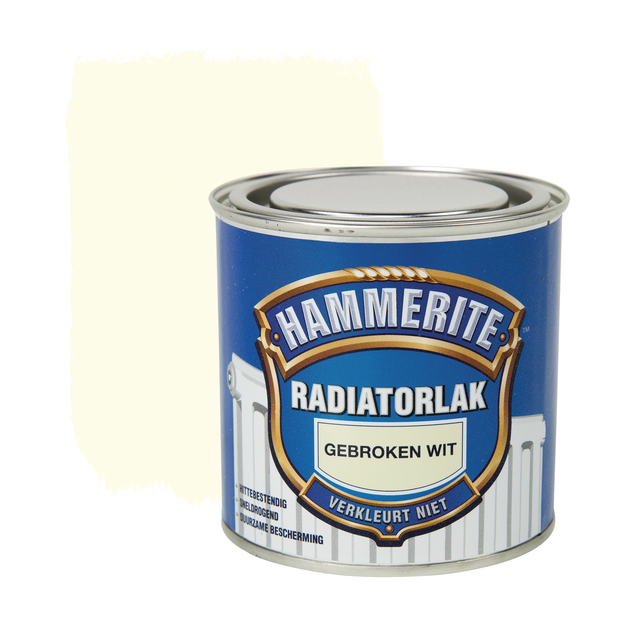 Hammerite Radiatorlak Gebroken Wit Hoogglans 250 Ml hammerite kopen in de aanbieding