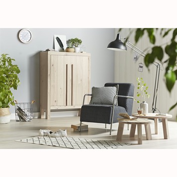 Dani fauteuil charcoal grijs 78x85x60 cm