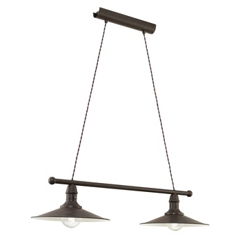 GAMMA | Eglo Hanglamp Stockbury Bruin 80x30 Cm (lxb) Kopen?