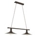 Eglo hanglamp Stockbury bruin 80x30 cm (lxb)