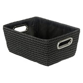 Wenko Opbergmandje Chroom/Zwart 6,7 Liter