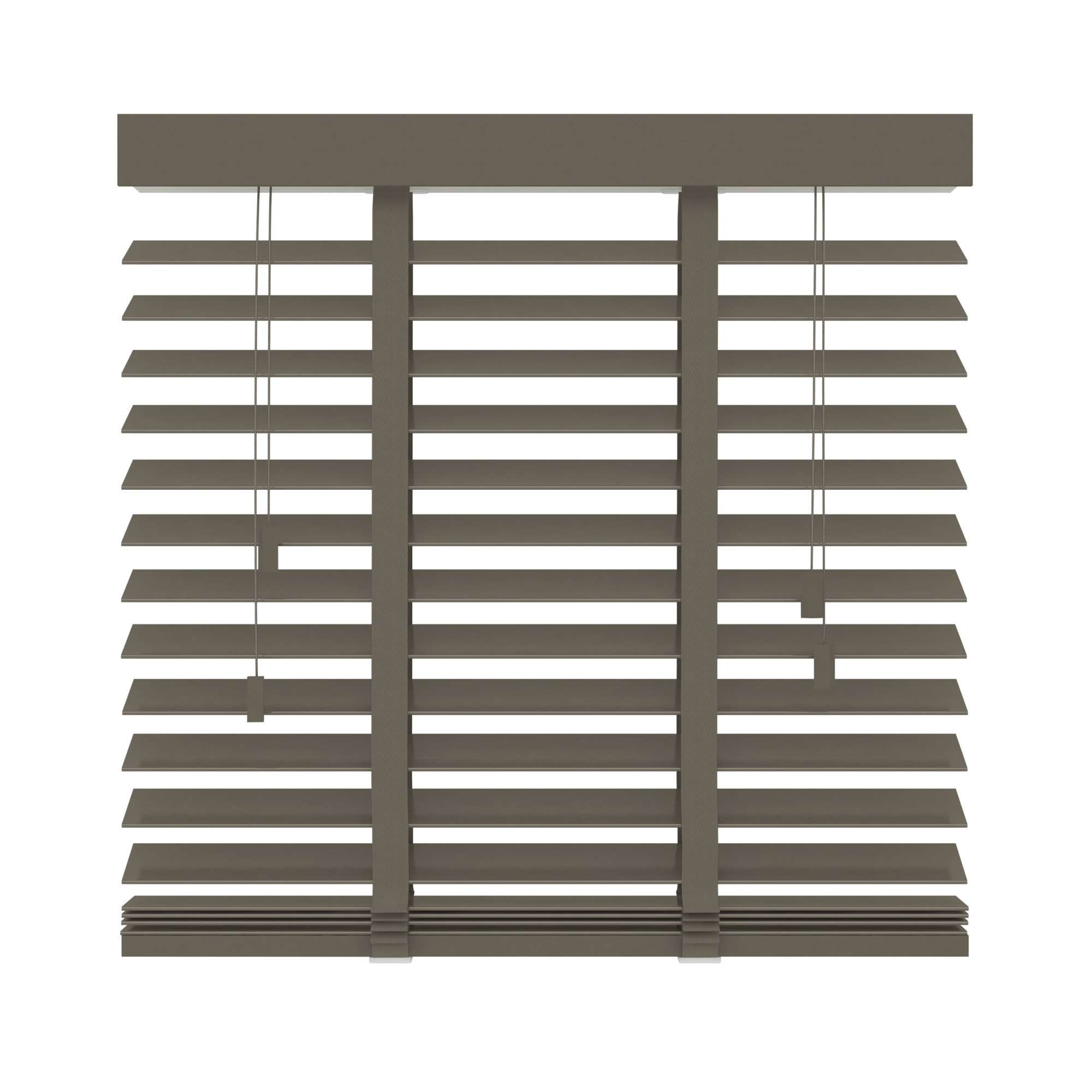 Gamma Horizontale Jaloezie Hout 50 Mm 946 Taupe 200X220 gamma kopen in de aanbieding