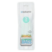 Brabantia afvalzak Perfect Fit S composteerbaar 6l 10 stuks
