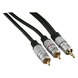 Q-Link tulp/stereo kabel 2RCA/ST3.5mm 2 meter zwart