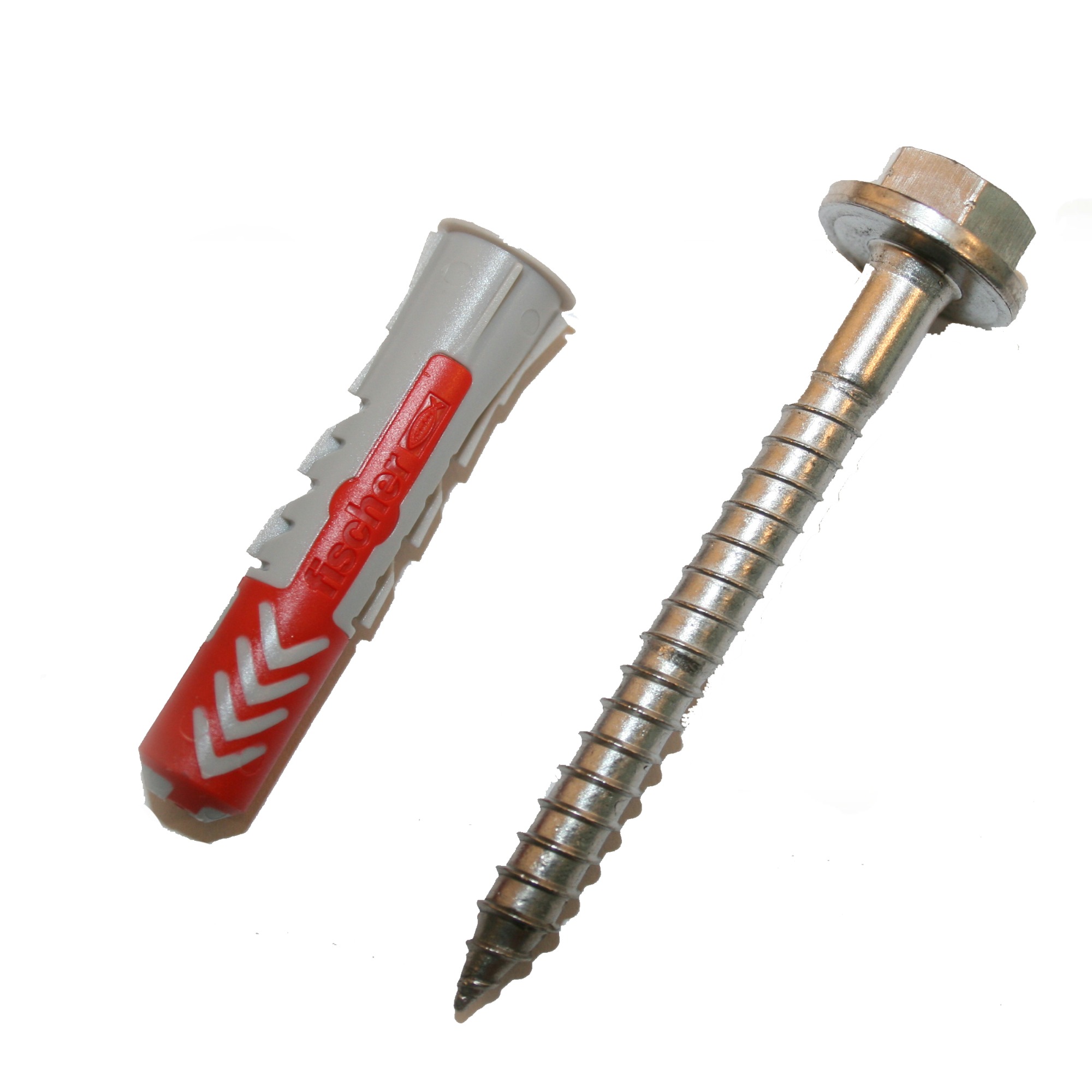 Fischer Duopower Plug 10X50 Mm Met Zeskantschroef Rvs 2 Stuks fischer kopen in de aanbieding
