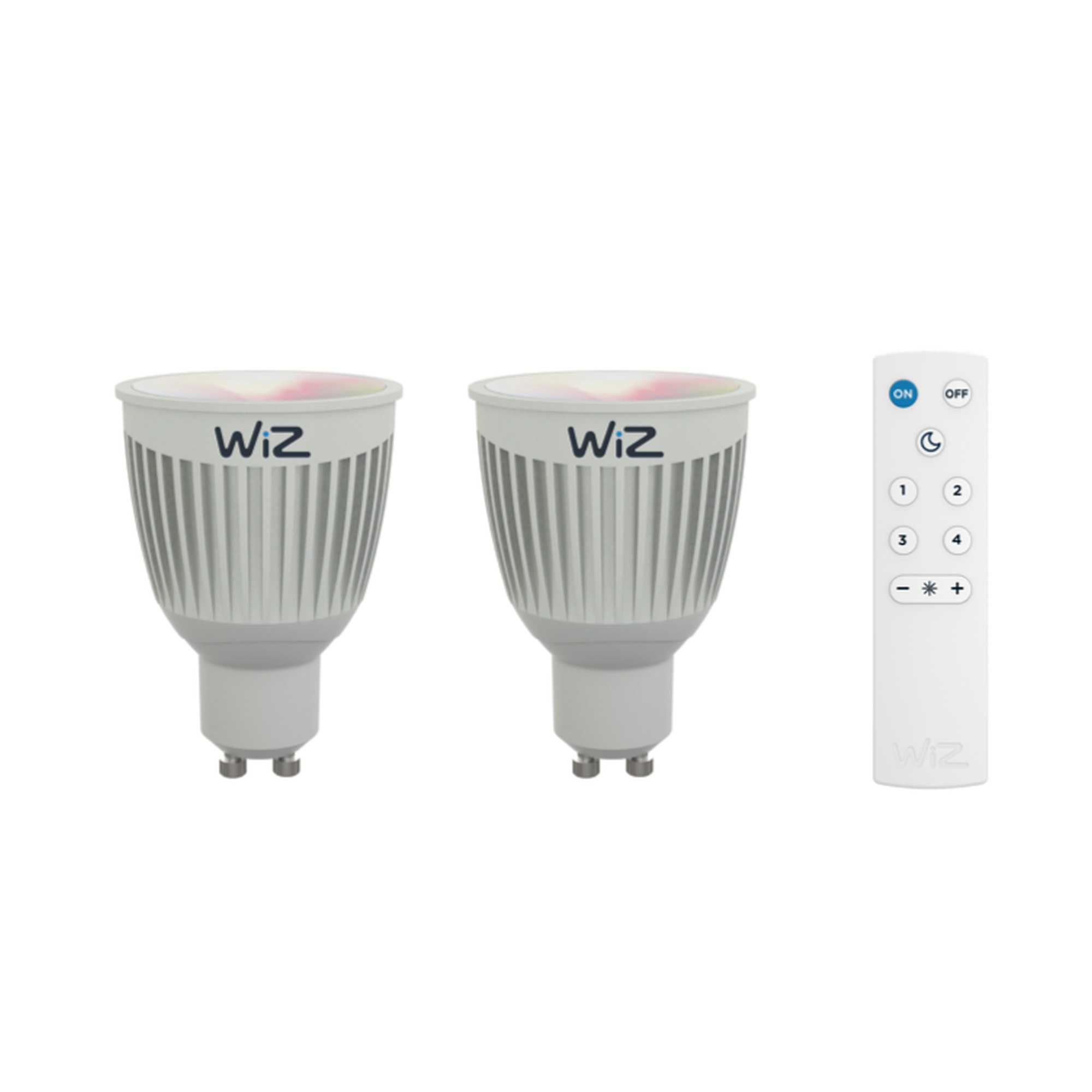 Wiz Colors Led Lamp Gu10 2 Stuks Met Afstandbediening wiz kopen in de aanbieding